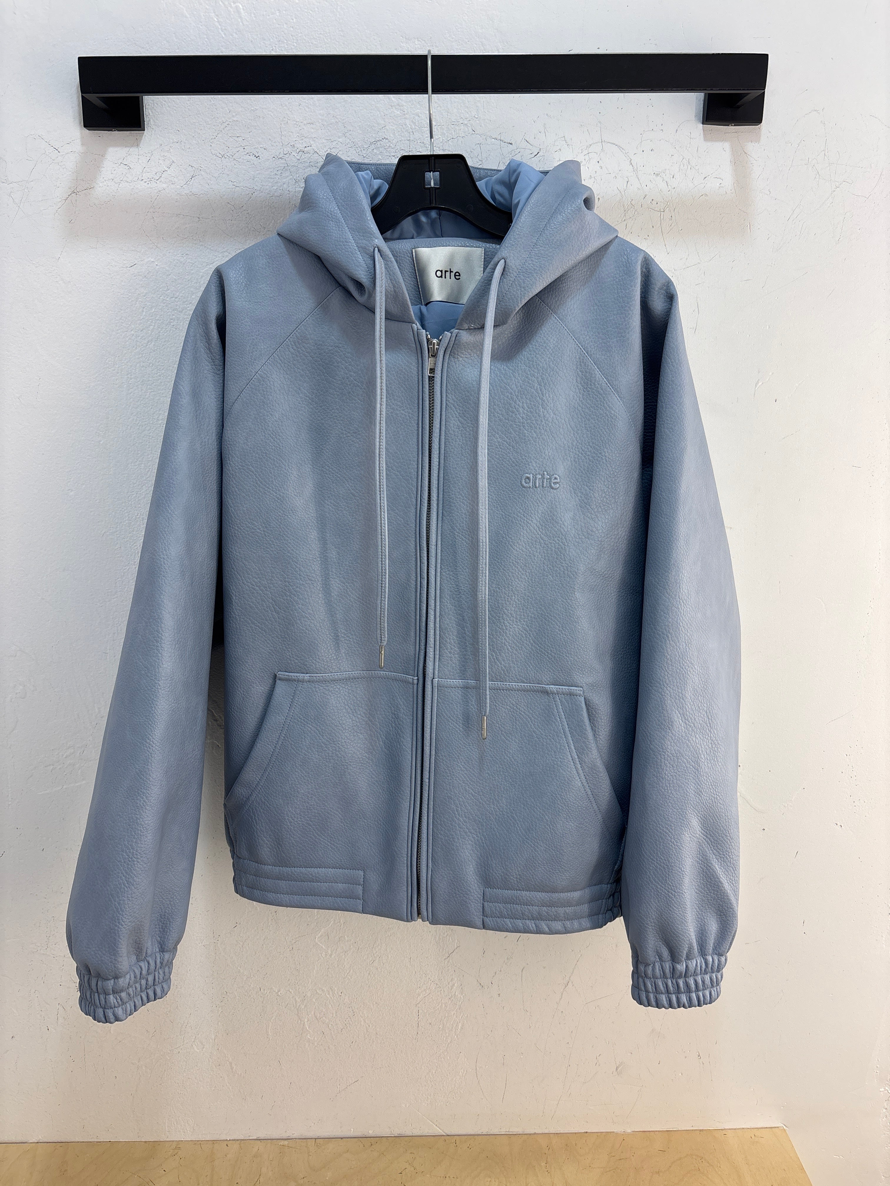 Arte Baby Blue Hooded Jacket - Size M