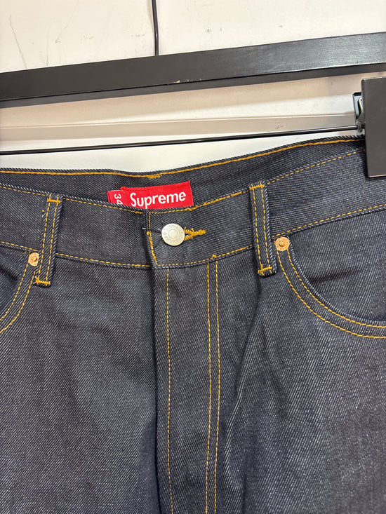 NEW Supreme Selvedge Indigo Pants - Size 34 Baggy