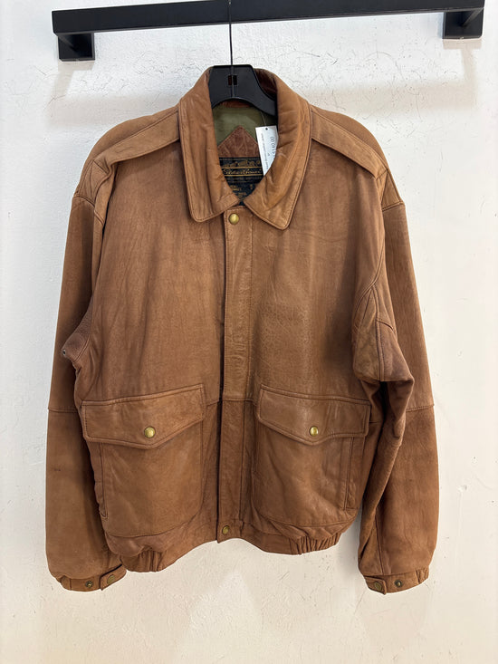 Eddie Bauer Brown leather Jacket - Size M