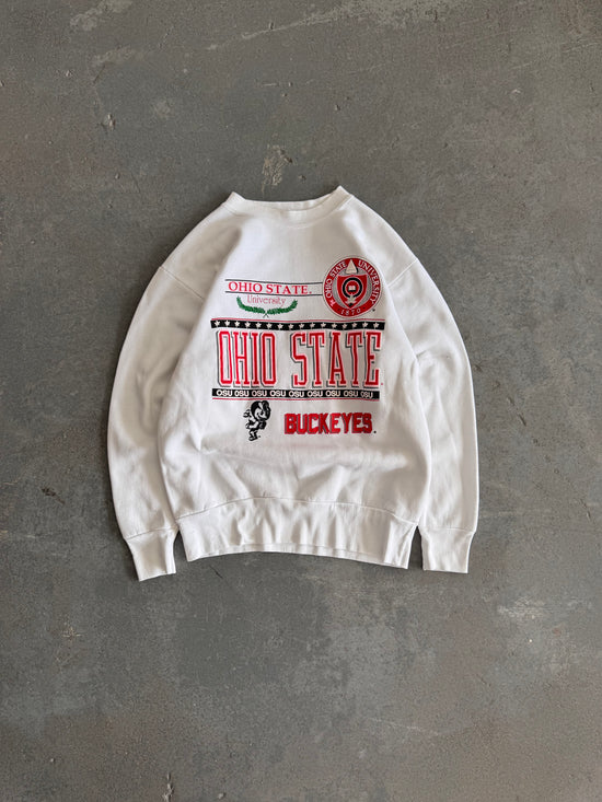 Ohio State white Crewneck - Sz L(W)