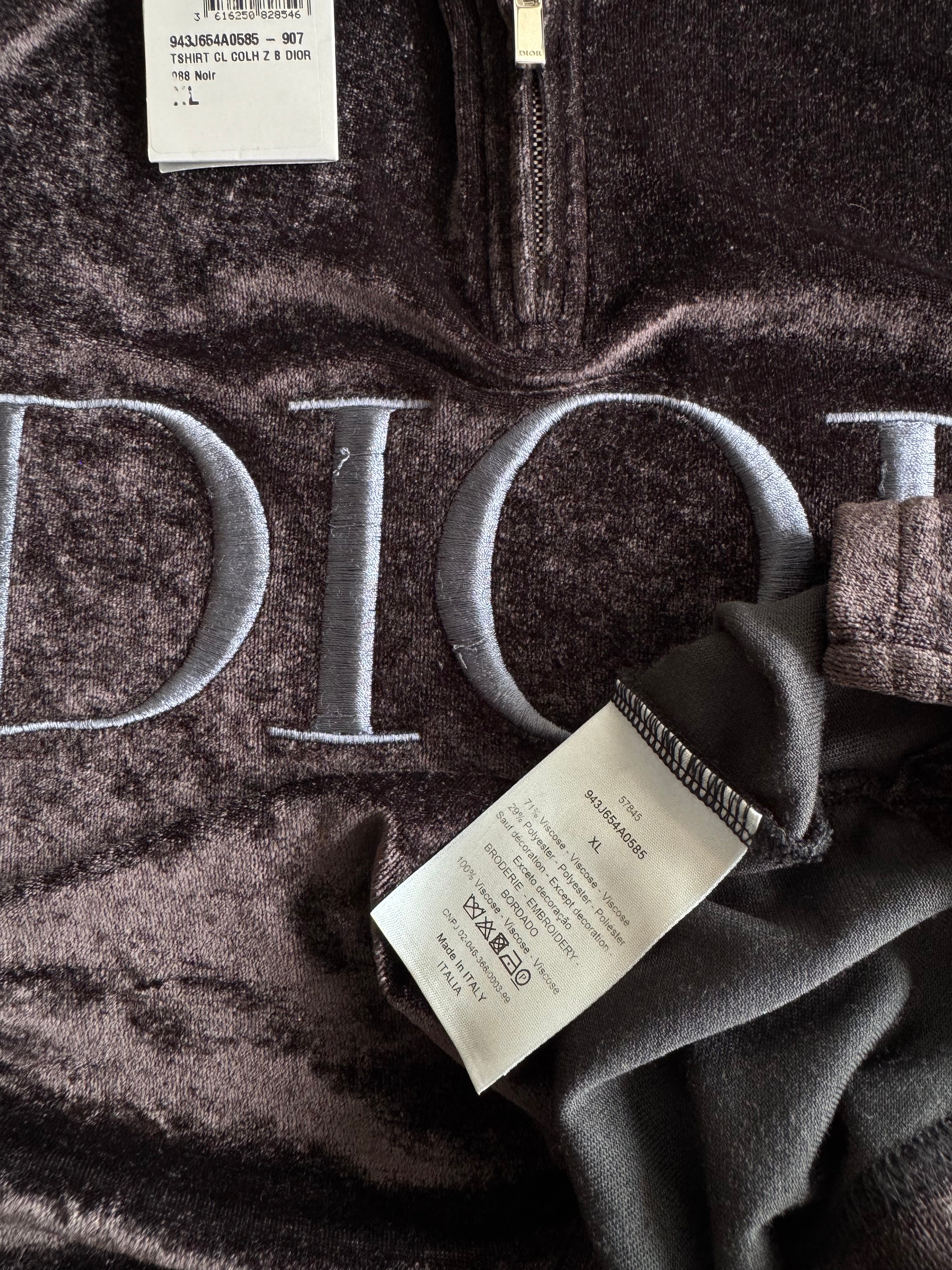 Dior Velour Tshirt - Sz XL