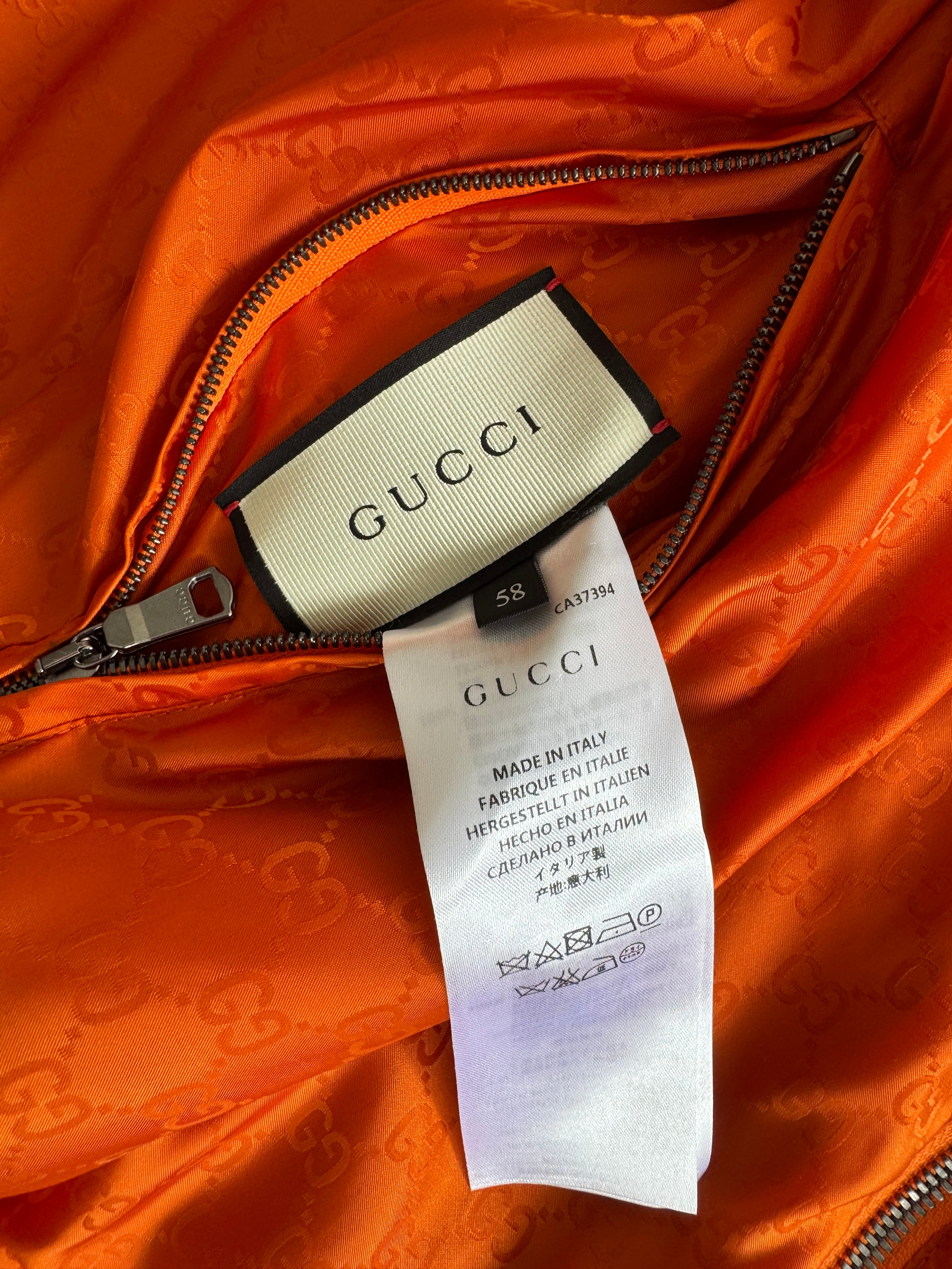 Gucci  monogram Reversible Bomber -Sz 58(XL)