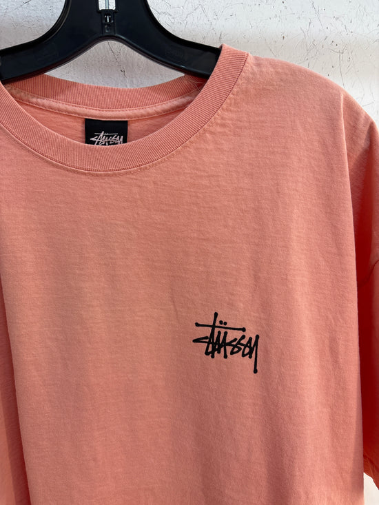 NEW Stussy Coral Logo Tshirt - Size XXL