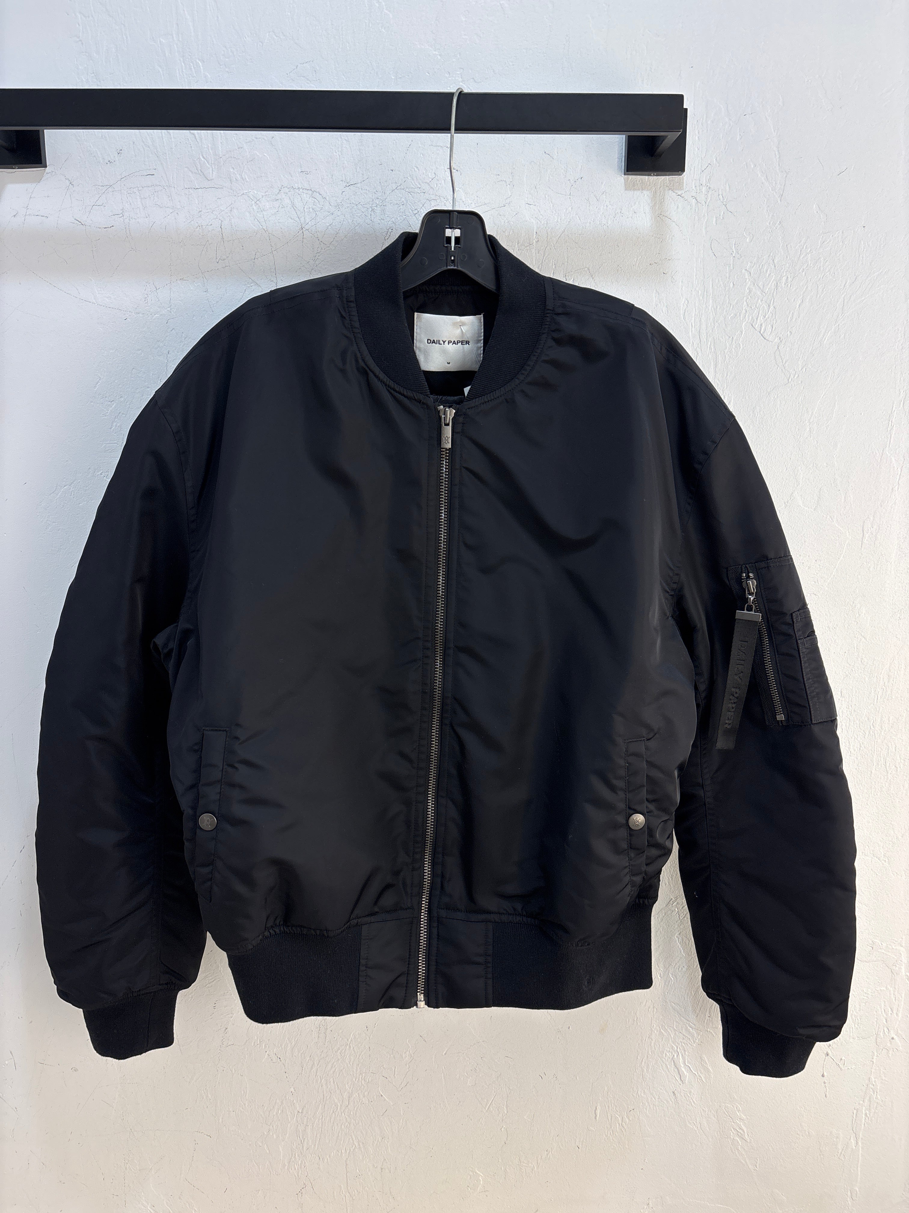 Daily Paper Black Bomber Jacket - Size M