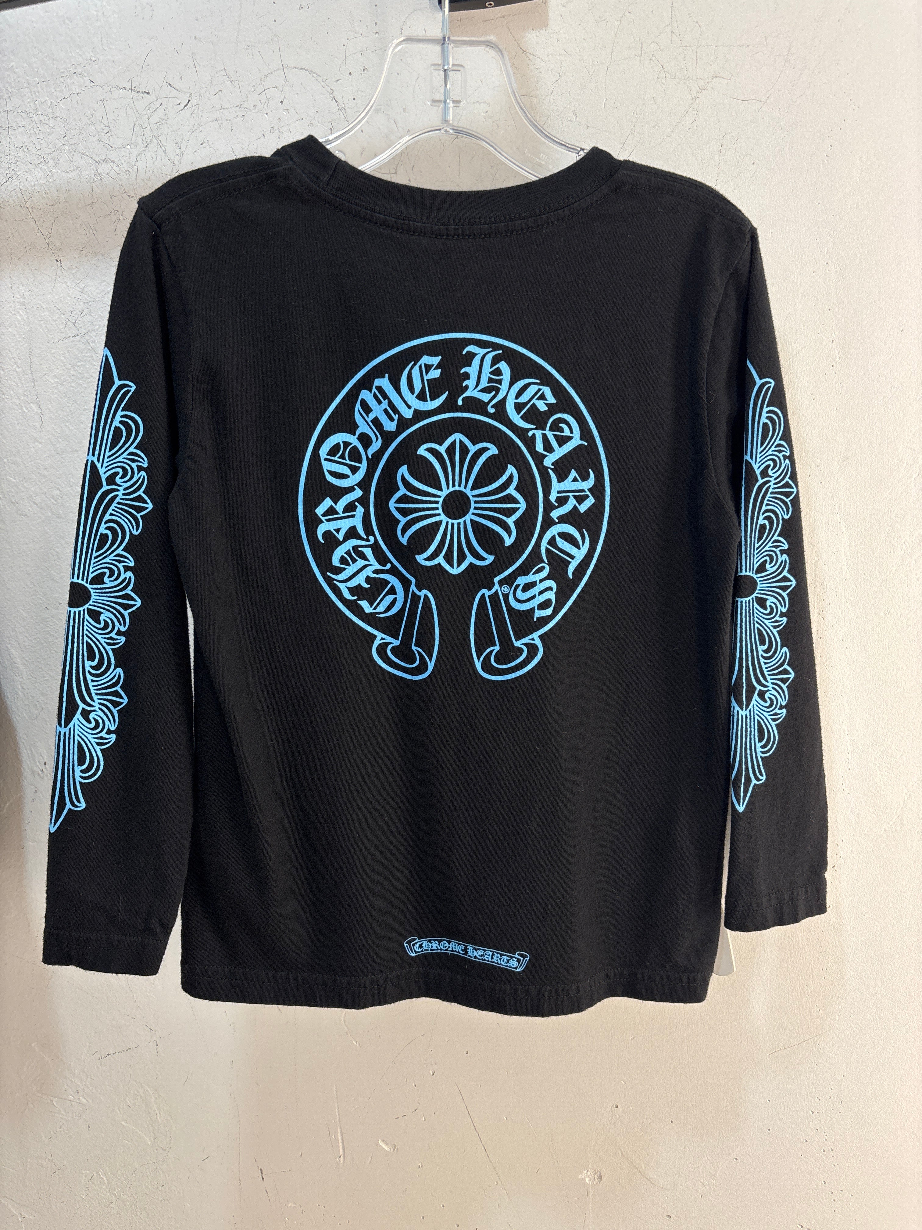 Lil Chrome Hearts BBlue/Black Longsleeve - Fit 4T