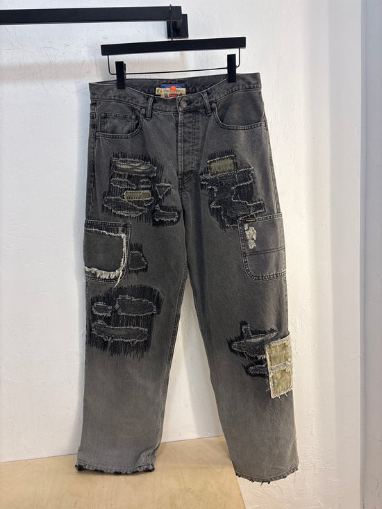 Supreme/Black Means Mended Jeans - 32