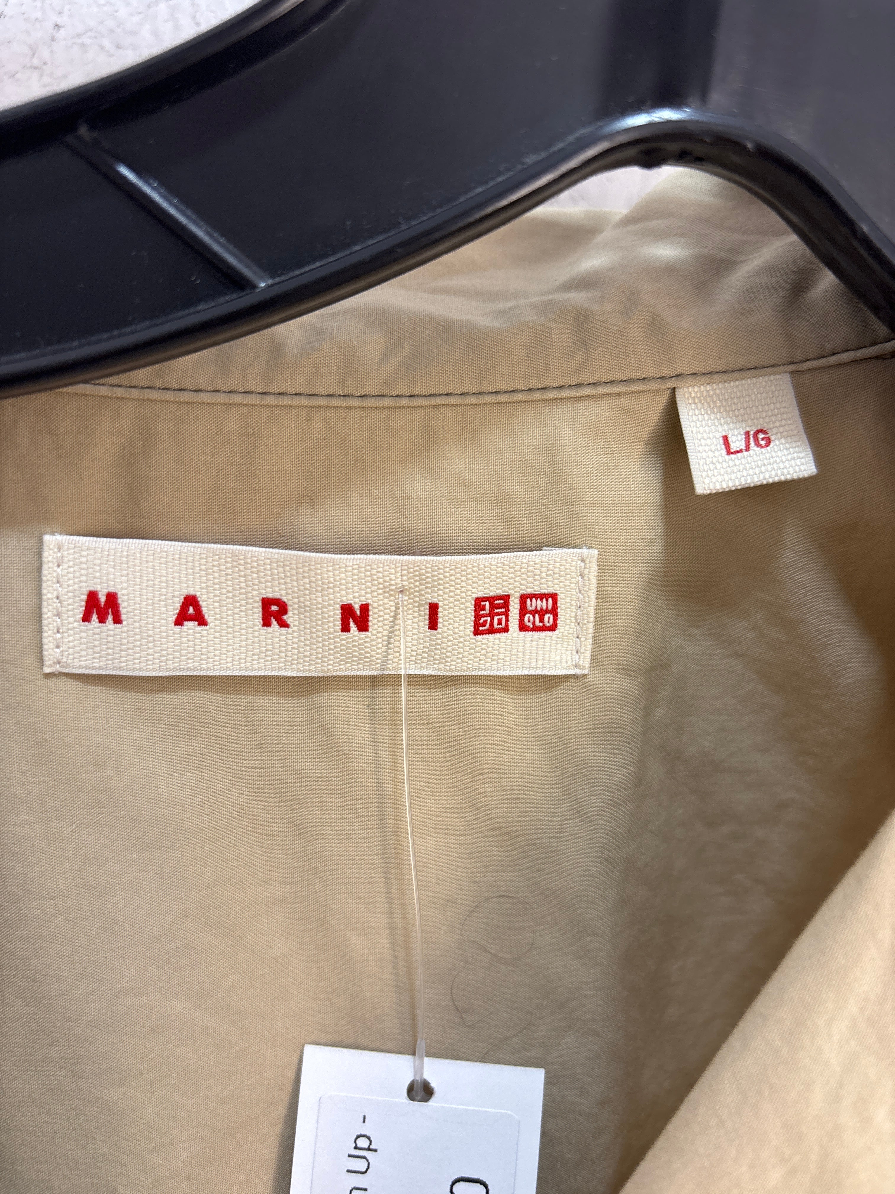 MARNI X Uniqlo Tan Button Up - Size L