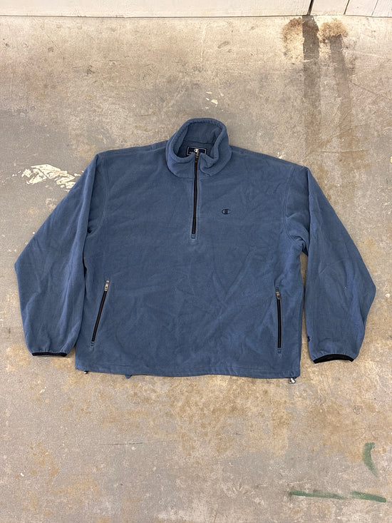 90s Champion fleece Quarter zip - Sz XL