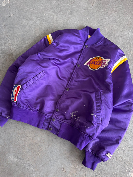 90' Starter Lakers Bomber Jacket - Sz L