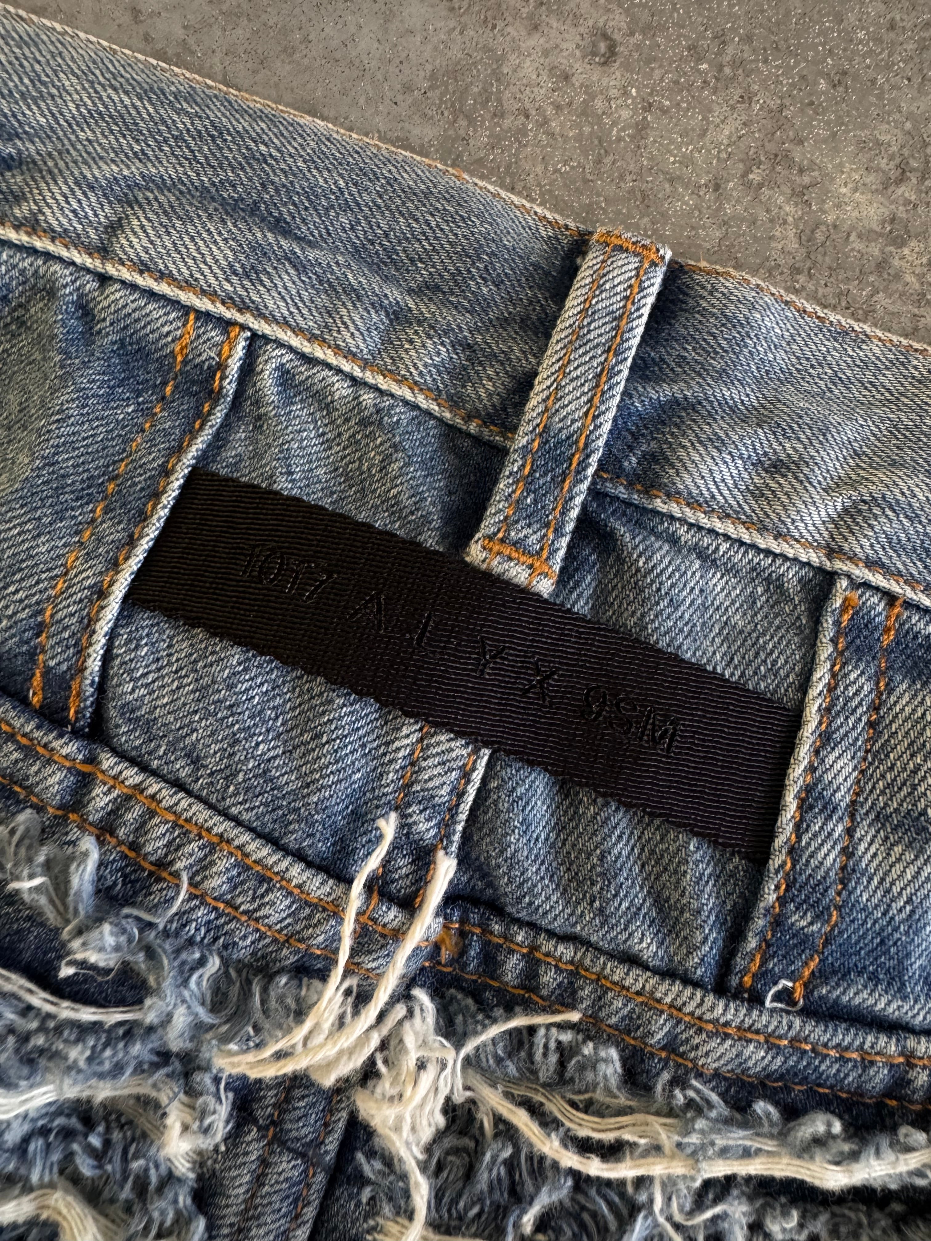 Alyx Blackmeans Frayed denim - Sz 34