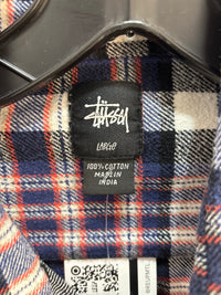 Stussy Blue/Red Plaid Flannel - Size L