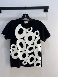 2008 CDG AOP O Black Tshirt - Size S