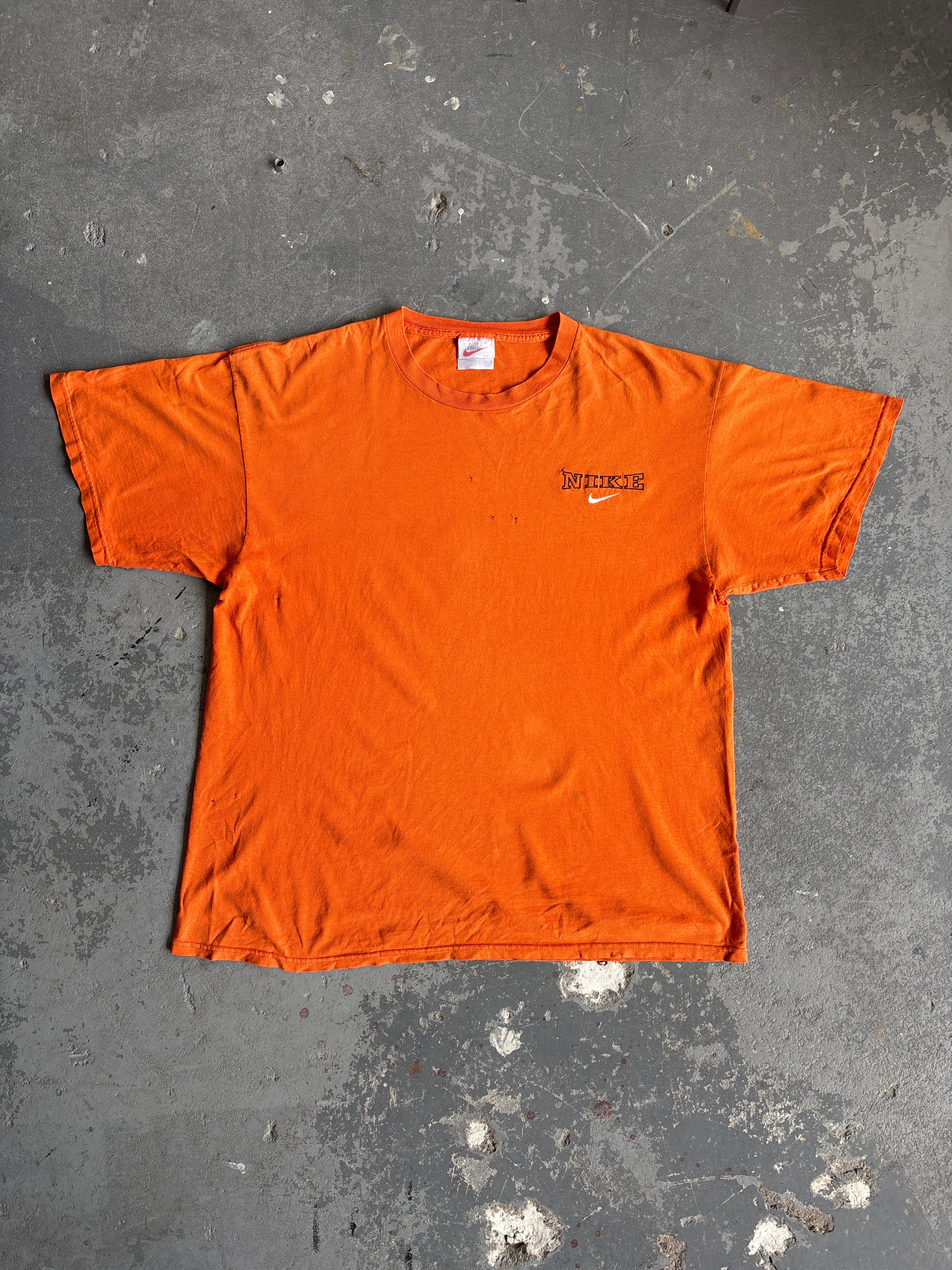 Nike orange logo tee - Sz L