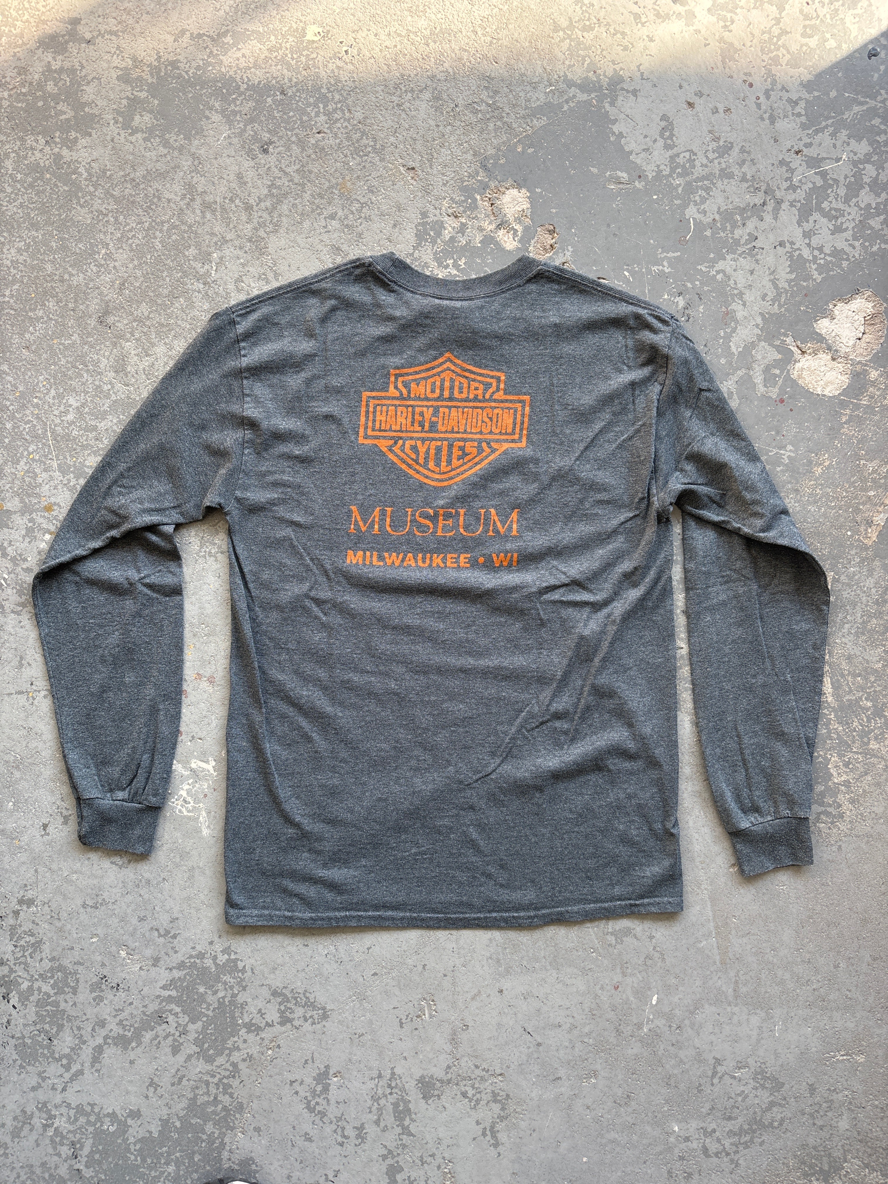 Harley Davidson grey L/S - Sz M