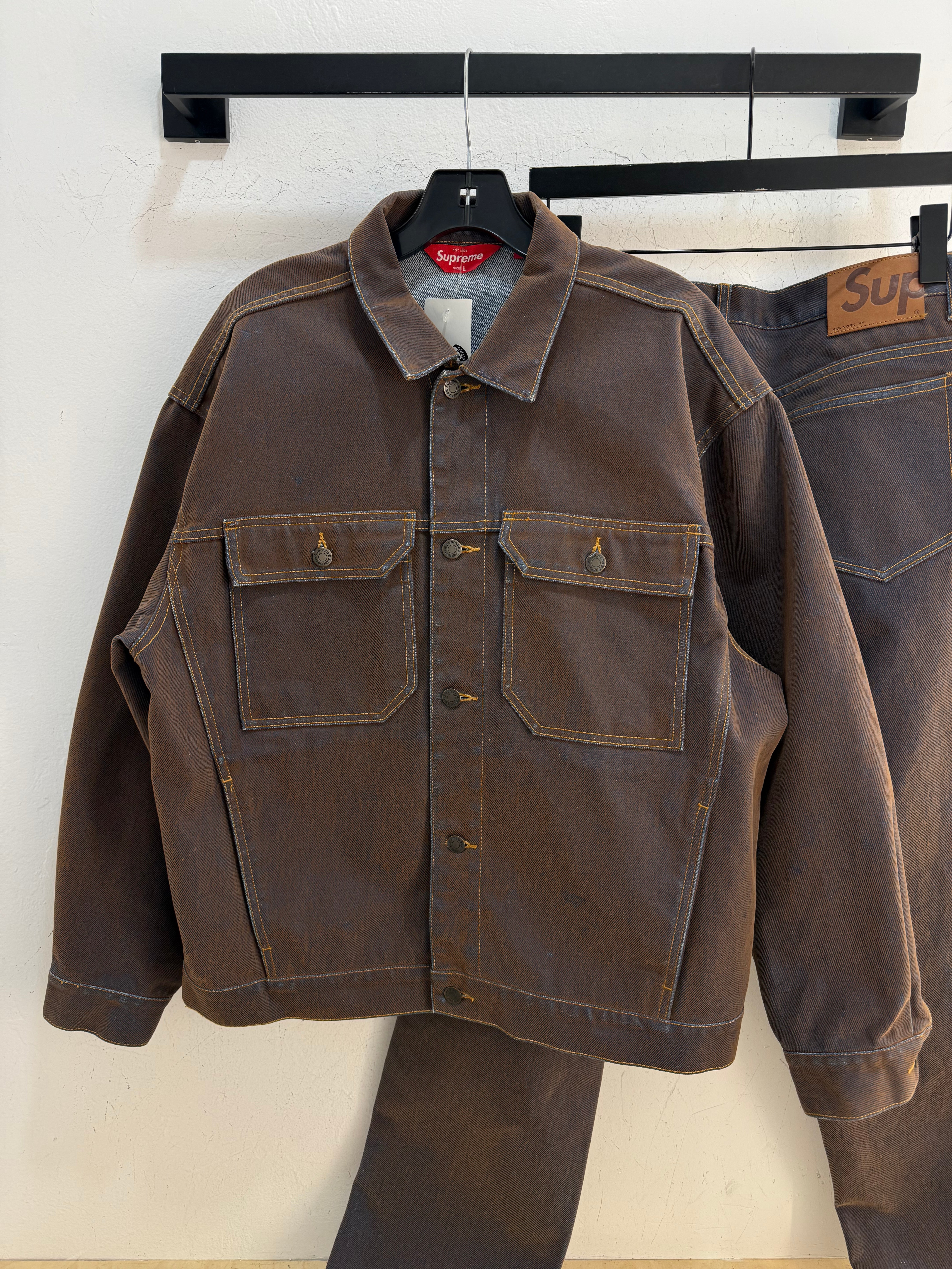 Supreme Brown Velour Set - Size L/32 US