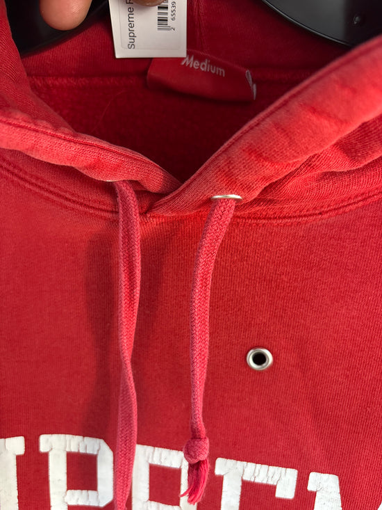 Supreme Red Ring Hoodie - Size M (Stained)
