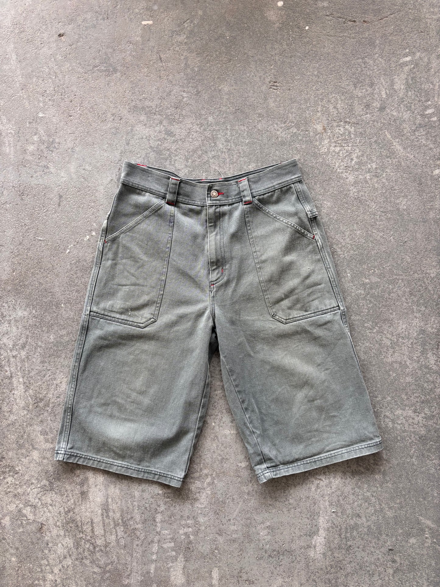 Mctavish Utility green denim short - Sz 34