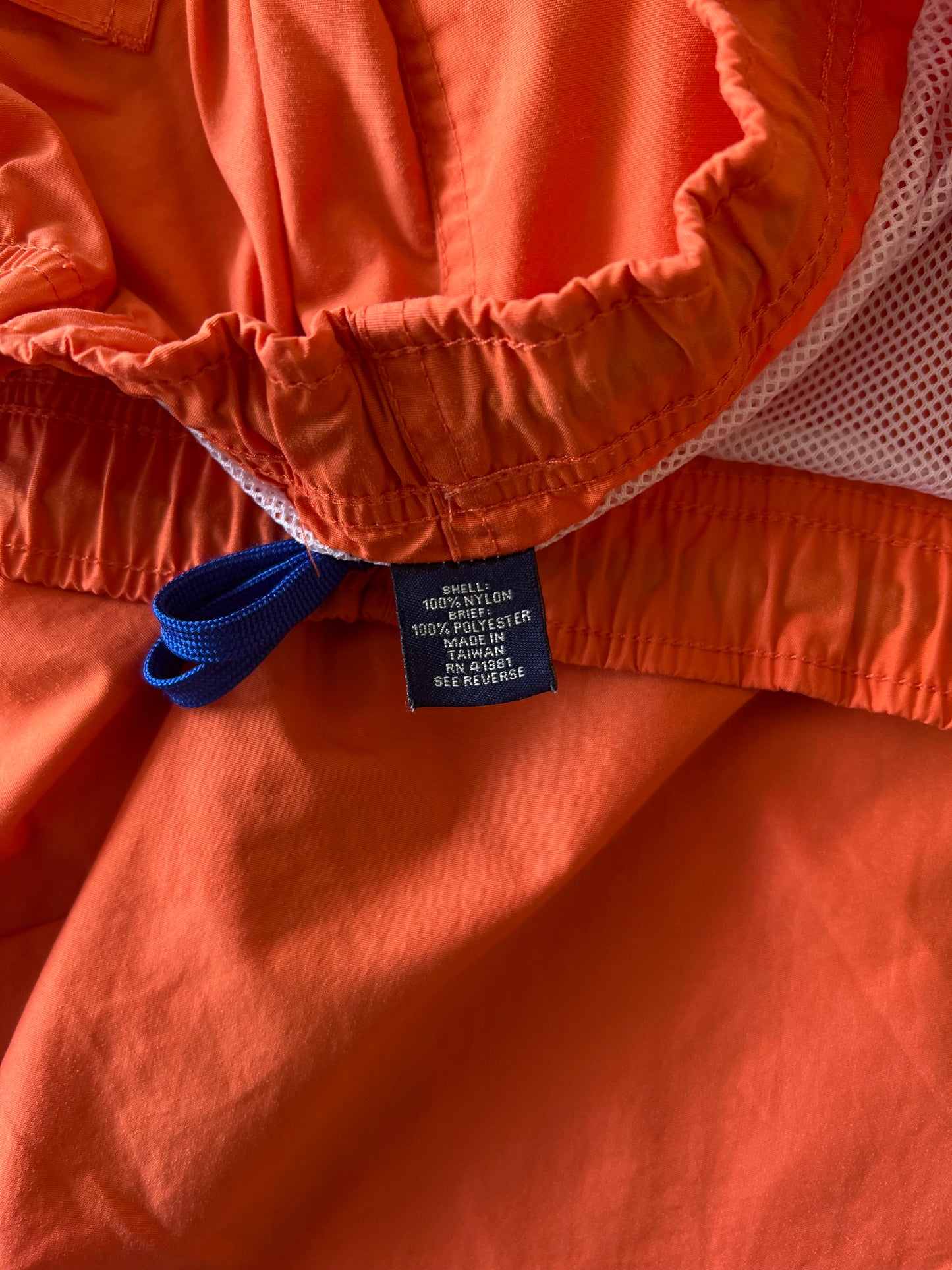 90s Polo Sport Orange trunk Short - Sz XL