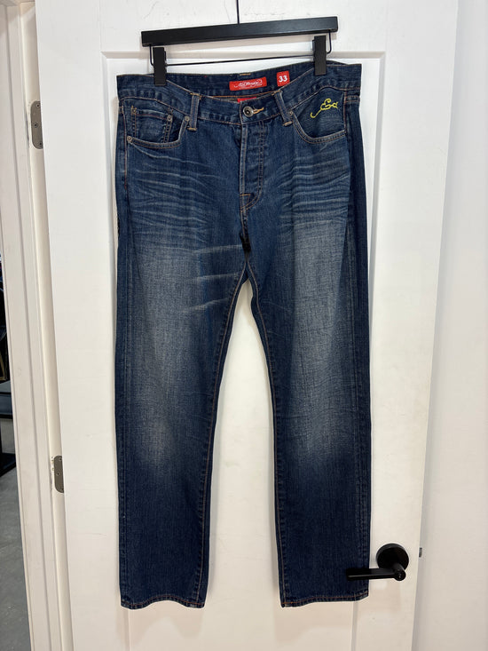Y2K Ed Hardy Pirate Skull Jeans - Size 33