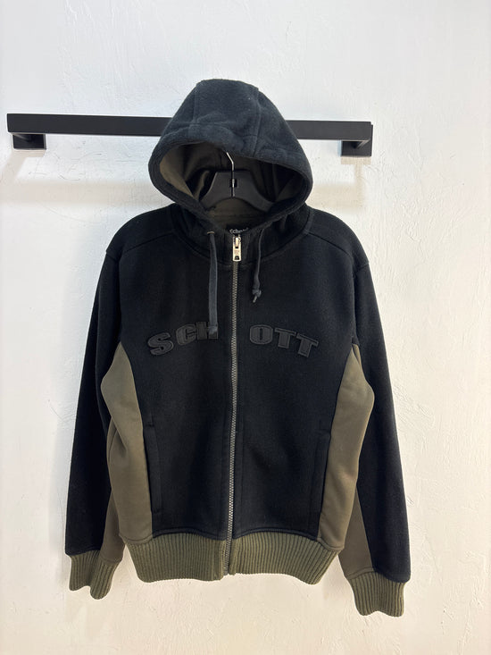 Y2K Schott Wool Zipup Jacket M