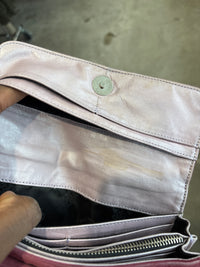 Chrome Hearts Pink Pony Hair Wallet