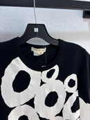 2008 CDG AOP O Black Tshirt - Size S