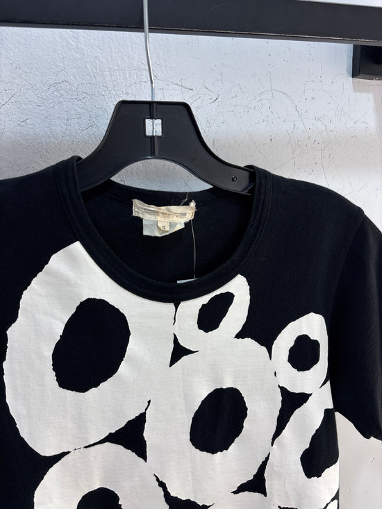 2008 CDG AOP O Black Tshirt - Size S