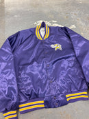90’ Chalk line Vikings Satin Jacket - Sz L