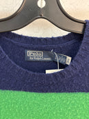 Polo RL Navy/Green Sweater - Size L