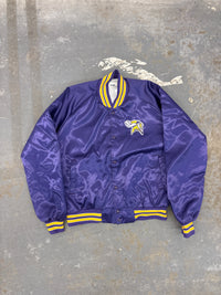 90’ Chalk line Vikings Satin Jacket - Sz L