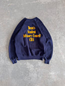 90' University of Akron Navy crewneck - Sz L