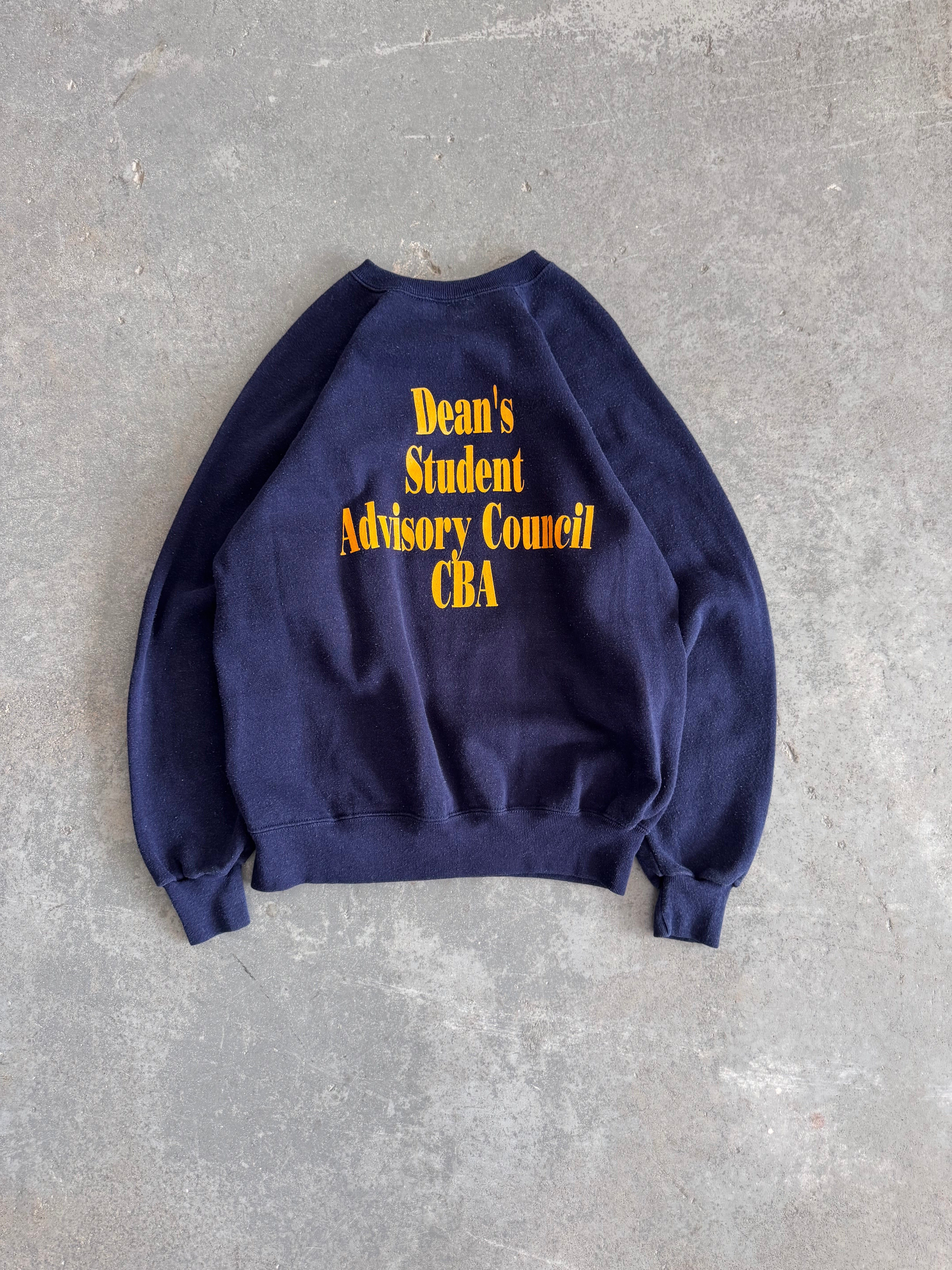 90' University of Akron Navy crewneck - Sz L