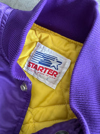 90' Starter Lakers Bomber Jacket - Sz L