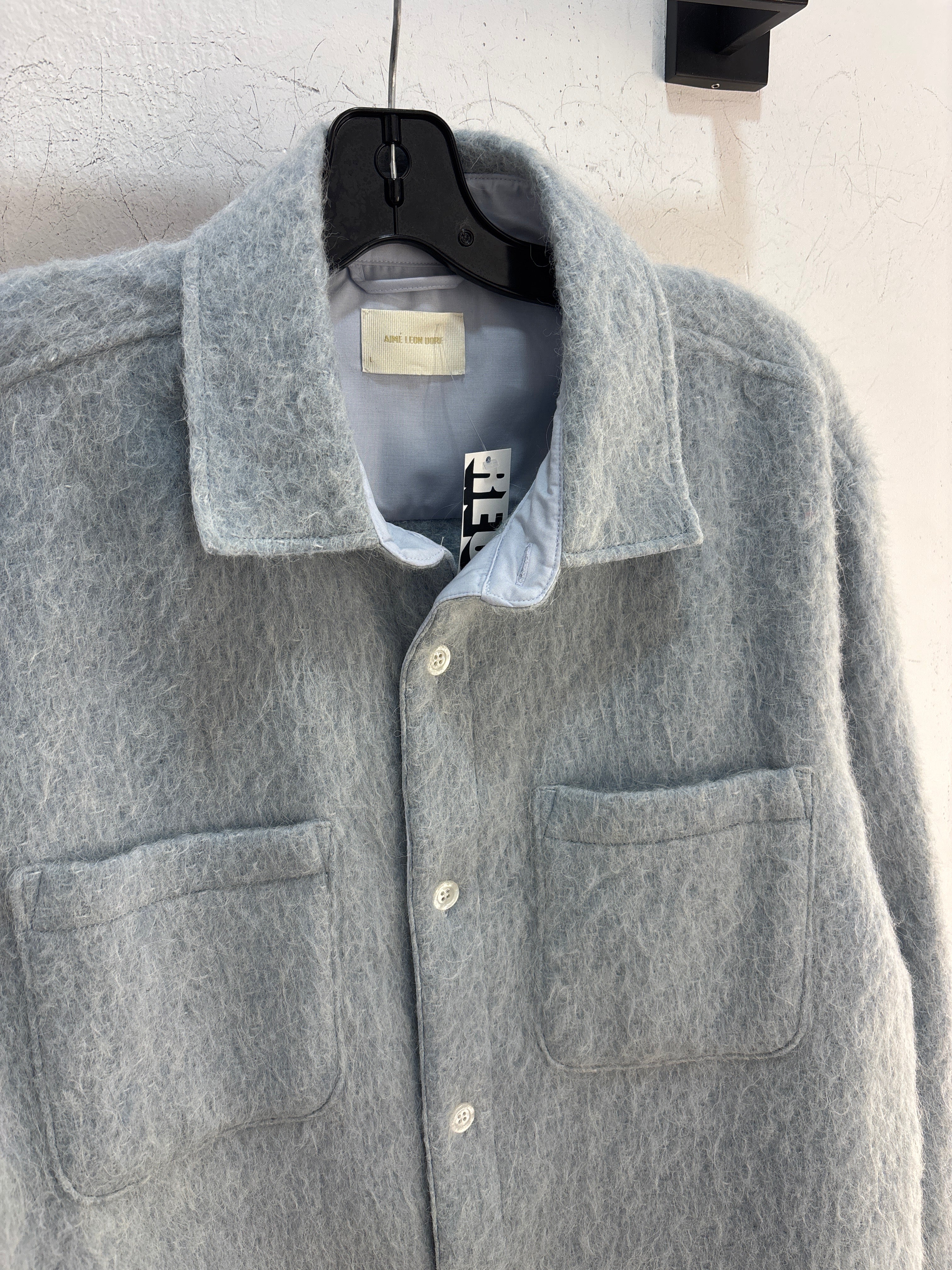 Aime Leon Dore Blue Alpaca Over Shirt - Size L