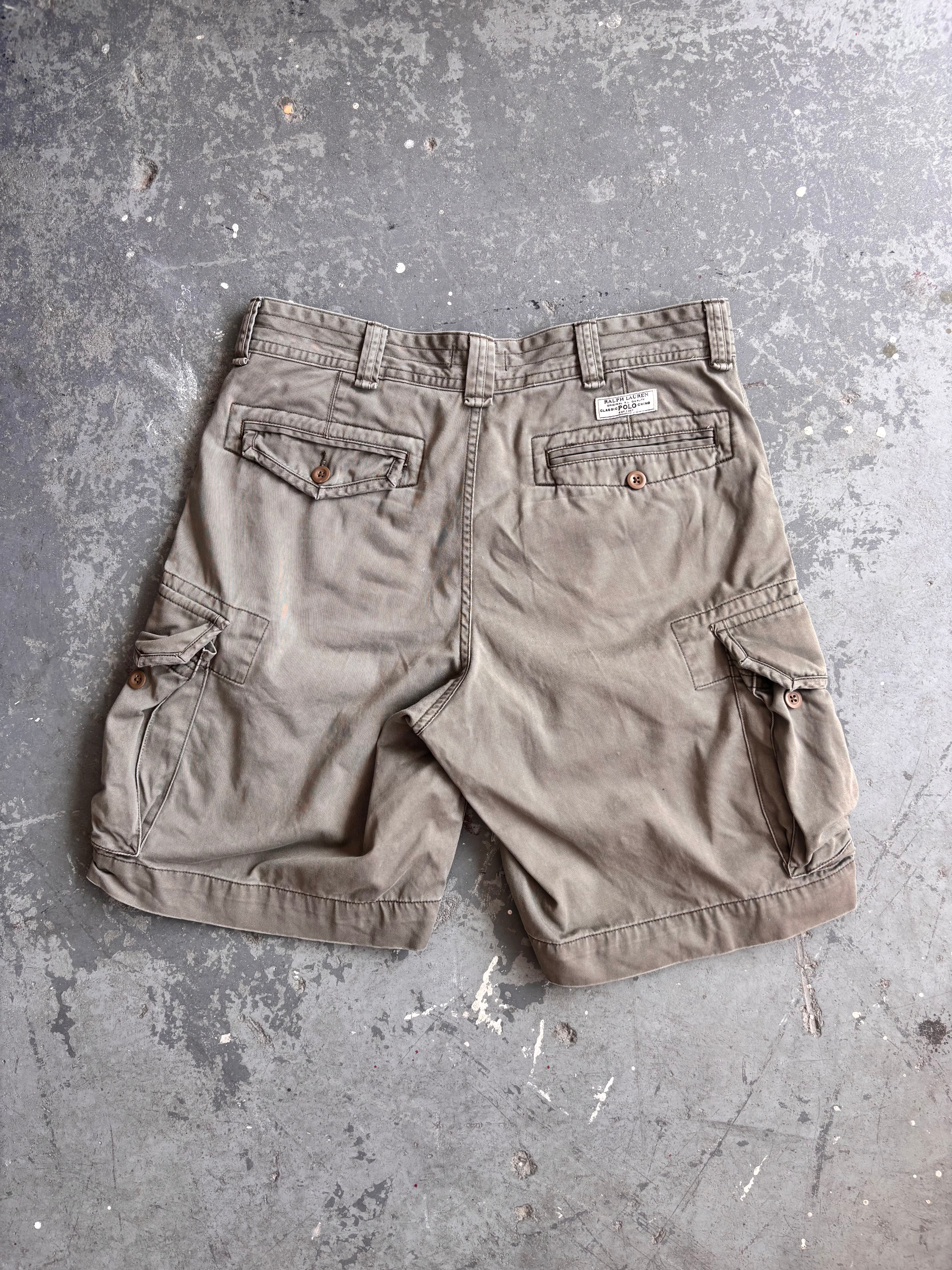 Polo RL Khaki Green Cargo short - Sz 34