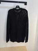 Supreme Black Perforated Knit - Size L