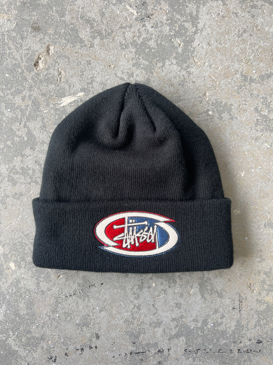 Stussy patch black Beanie