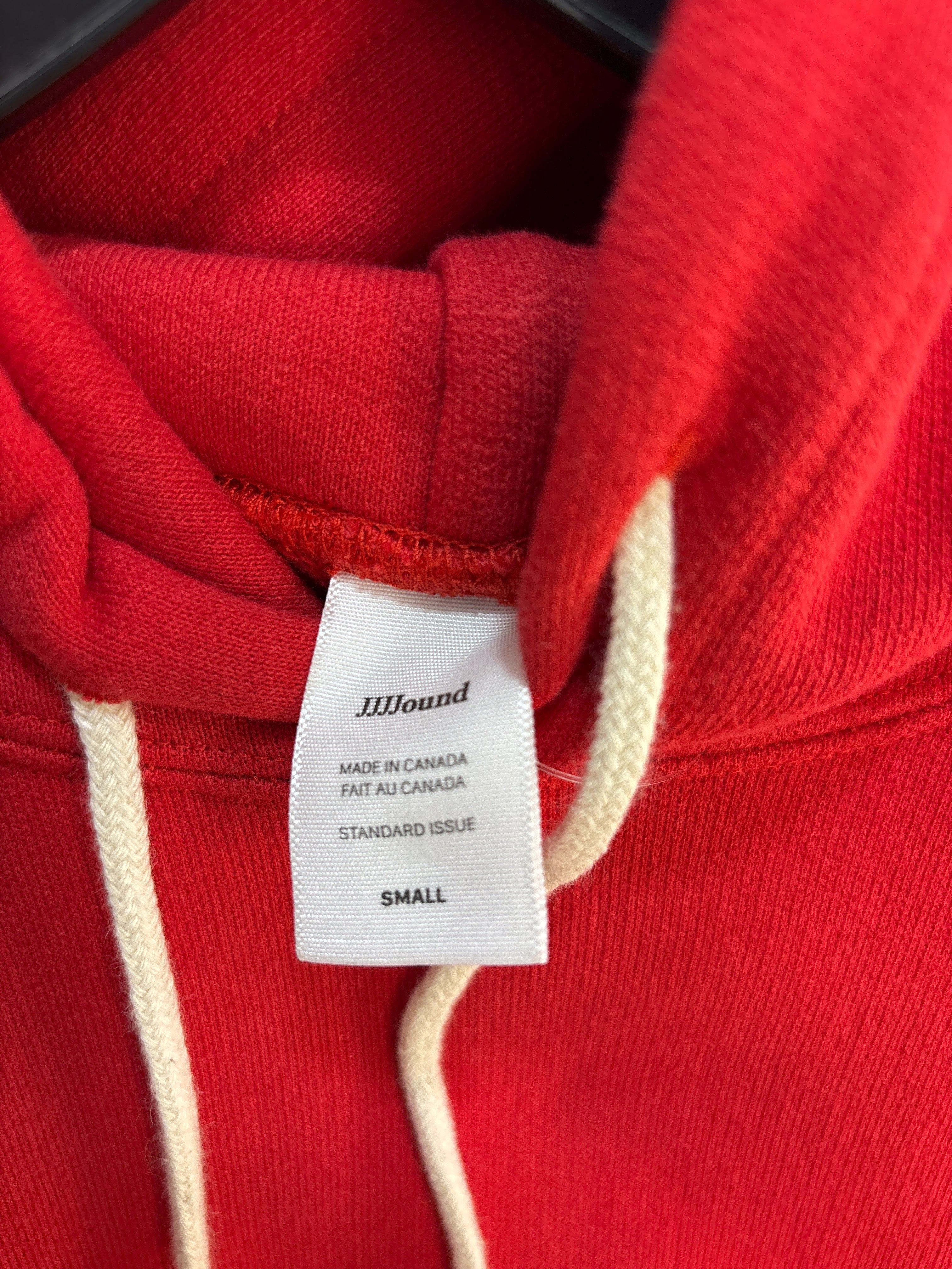 NEW JJJJound red J90 hoodie- Size S