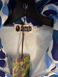 NEW BAPE ABC 2nd Camo Ape blue full zip -Size L