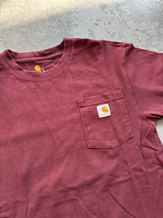 Carhartt Burgundy pocket tee - Sz S