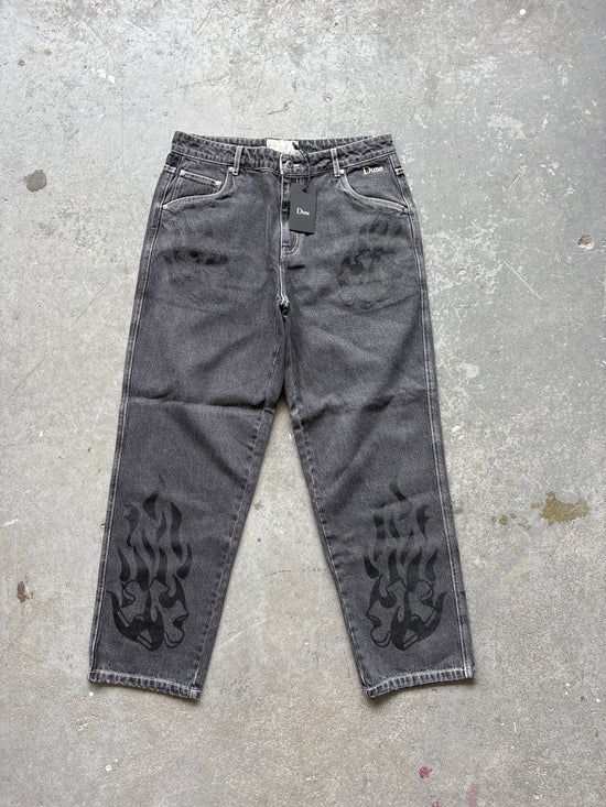 Dime MTL Flame puzzle Relaxed Denim - Sz M