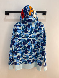 NEW BAPE ABC 2nd Camo Ape blue full zip -Size L
