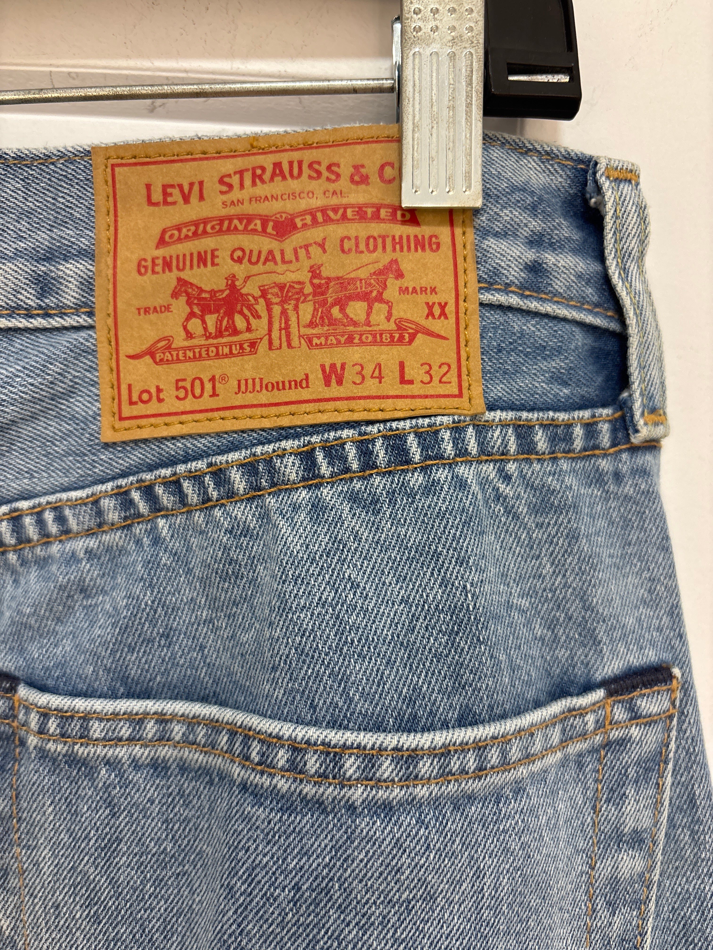Levi’s 501/ JJJJound Selvedge Denim - size 34x32