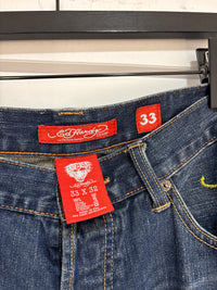 Y2K Ed Hardy Pirate Skull Jeans - Size 33