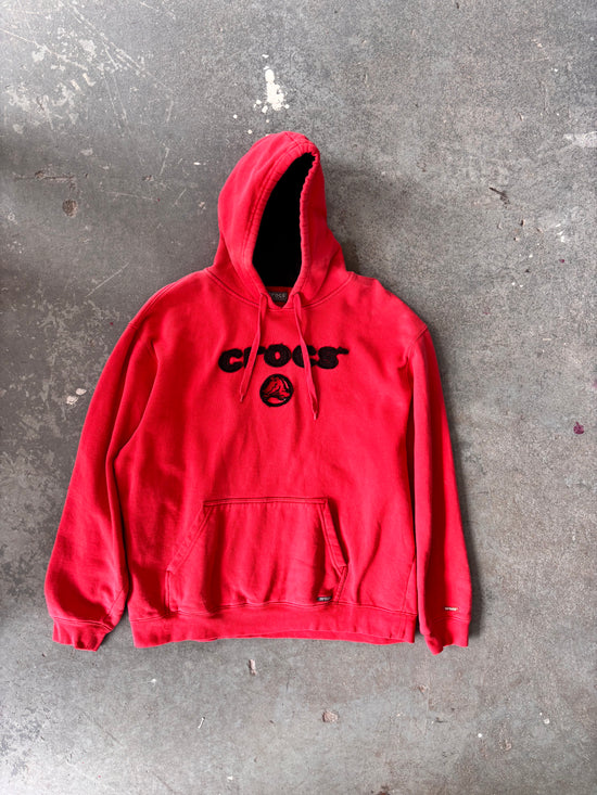 Y2K Crocs Red hoodie - Sz L