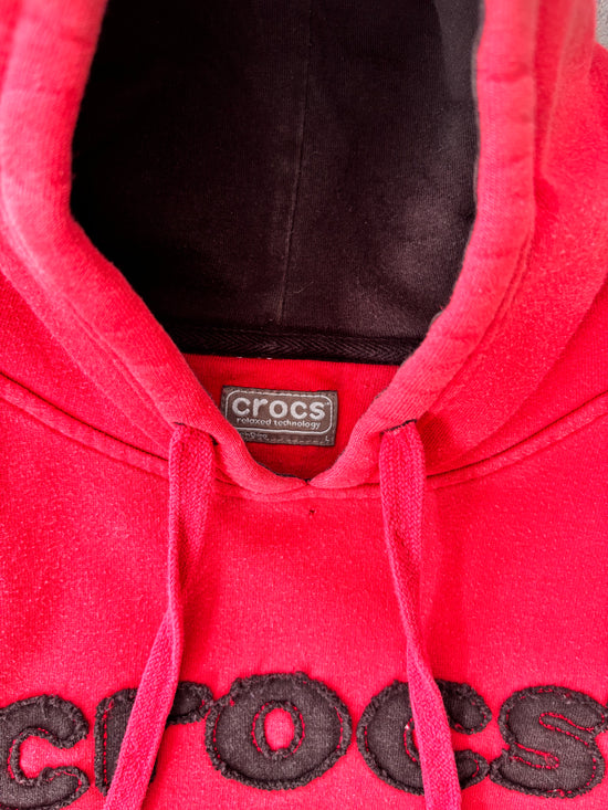 Y2K Crocs Red hoodie - Sz L