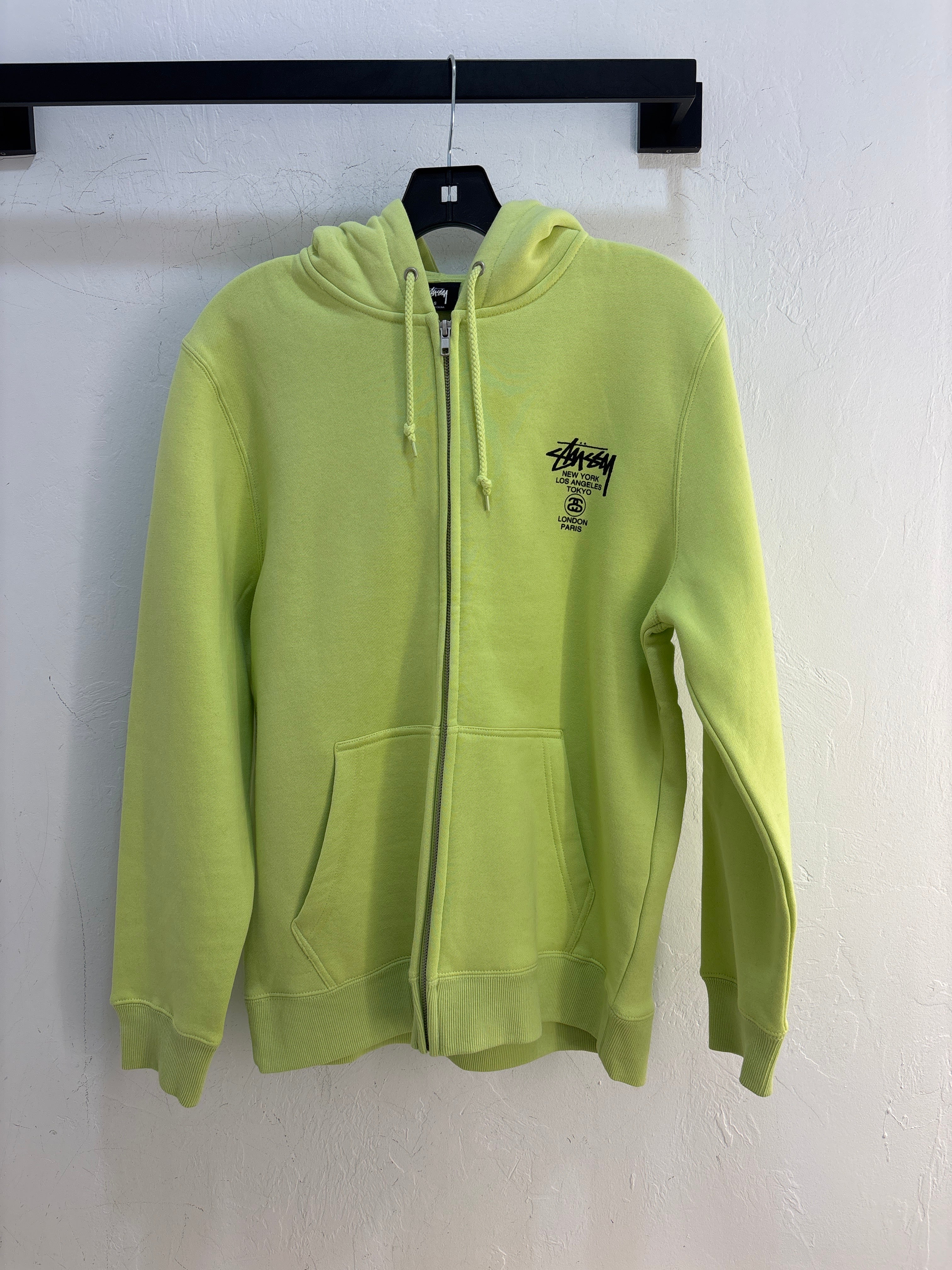 Nouvelle veste zippée Stussy Lime City - Taille S