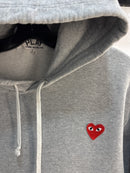 CDG Play logo Grey hoodie - Size L