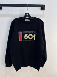 90s Levis 501 Black Knit Sweater - Fit L