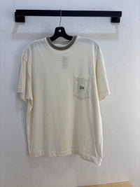 T-shirt Stussy crème à poche des années 90